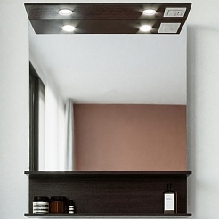 Бриклаер Зеркало для ванной Чили / Куба 70 венге – фотография-1